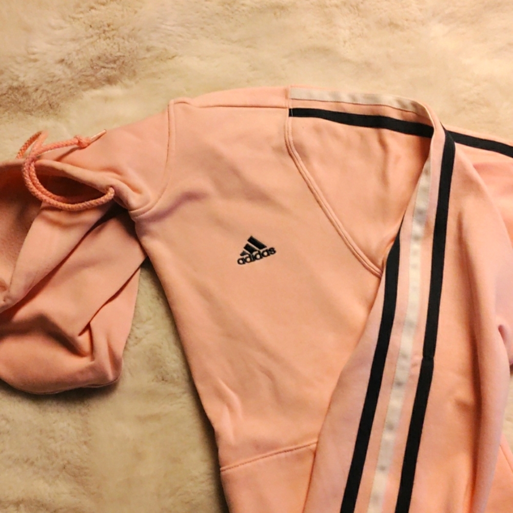 Women's pink Adidas hoodie